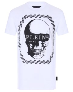 Футболка хлопковая с принтом Philipp plein