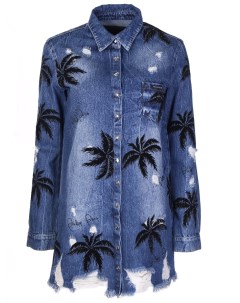 Удлиненная рубашка Aloha Plein Philipp plein