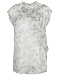 Шелковая блуза с принтом Re vera