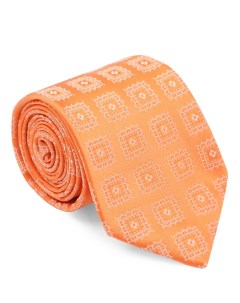 Шелковый галстук с узором Isaia