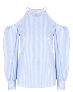 Блуза хлопковая в полоску Stella mccartney