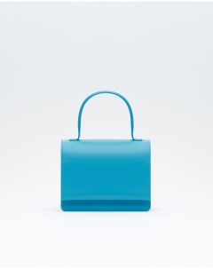 Голубая сумка Yoni на короткой ручке из натуральной кожи Fetiche