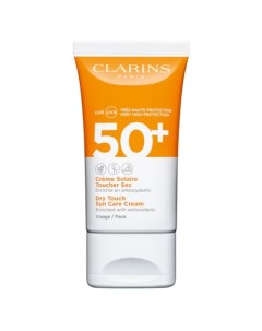 Creme Solaire Toucher Sec Visage Солнцезащитный крем для лица SPF50 Clarins