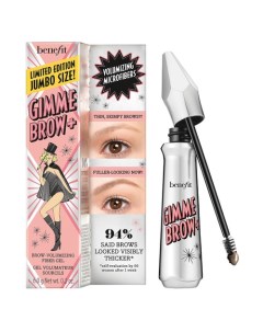 Jumbo Gimme Brow 2021 Оттеночный гель фибра для бровей 3 светло коричневый теплый оттенок Benefit