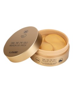 Snail and 24K gold premium eye patch Гидрогелевые патчи для области вокруг глаз с муцином улитки и з L'sanic