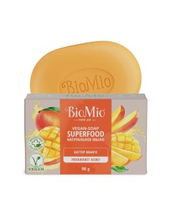 Мыло твердое SUPERFOOD натуральное манго 90 гр Biomio