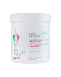 Обесцвечивающий порошок без аммиака для волос Light Decolor Love Me Color Dott.solari (италия)