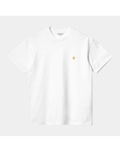 Футболка S S Chase T Shirt White Gold Carhartt wip