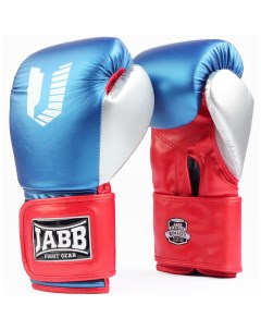 Перчатки боксерские иск кожа 12ун JE 4081 US Ring синий красный серебро Jabb