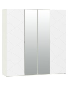 Шкаф комбинированный НМ 011 45 Summit меренга ПВХ белый текстурный Silva