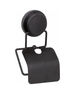 Держатель туалетной бумаги Magic Black с крышкой черный FX 45010 Fixsen