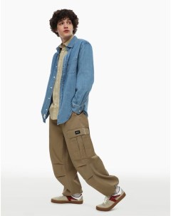 Бежевые джинсы трансформеры Parachute с карманами карго Gloria jeans