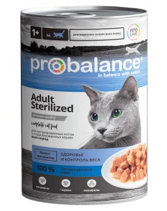 Консервы для кастрированных котов и стерилизованных кошек всех пород 415 г Probalance