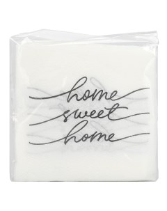 Салфетки бумажные Home Sweet Home 1 сл 50 шт 24х24 см Домовой
