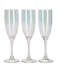 Набор бокалов для шампанского Лиловая дымка 3 шт 170 мл стекло Нет марки