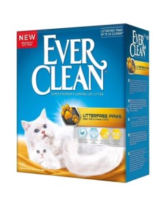 Litter free Paws Наполнитель комкующийся для кошек Для идеально чистых лап 6 л Ever clean