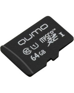 Карта памяти MicroSDXC 64GB QM64GMICSDXC10U1NA Class 10 UHS I Qumo