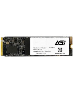 Накопитель SSD M 2 2280 1T0G44AI818 AI818 1TB PCIe Gen4x4 with NVMe 5000 4500MB s IOPS 404K 464K MTB Agi