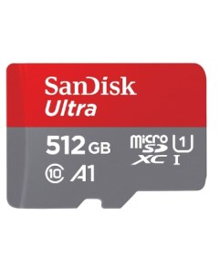 Карта памяти MicroSDXC 512GB SDSQUAC 512G GN6MN Ultra A1 C10 U1 UHS I 150MB S без адаптера Sandisk
