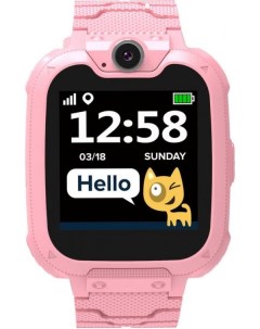 Часы Tony KW 31 детские розовые 1 54 240x240 пикс 380 мАч камера 0 3Mpix micro SIM microSD Canyon