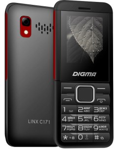 Мобильный телефон C171 Linx LT2076PM 32MB 2Sim 1 77 128x160 0 08Mpix GSM900 1800 FM micro Digma