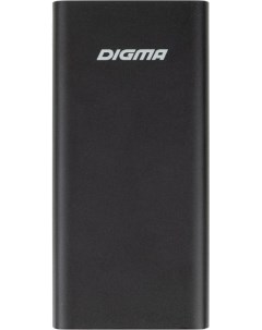 Аккумулятор внешний универсальный DGPQ20D22PBK Li Pol 20000mAh 3A QC PD 22 5W 2 USB A USB Type C бес Digma