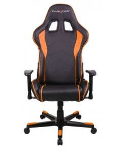 Кресло игровое OH FE08 Formula чёрно оранжевое экокожа регулируемый угол наклона Dxracer