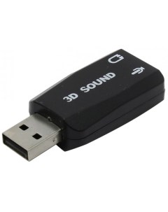 Звуковая карта USB 2 0 AU 01N внешняя USB2 0 2 x jack 3 5мм для подключения гарнитуры к USB порту Orient