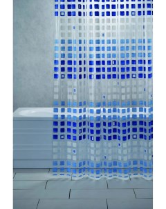 Штора для ванной Murano 180x200 синяя Bacchetta