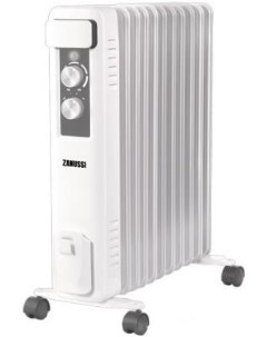 Масляный радиатор ZOH CS 11W 2200 Вт термостат белый серый Zanussi