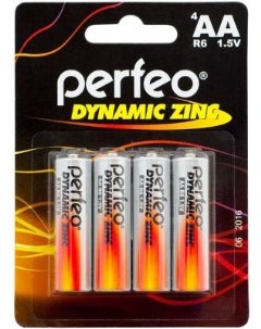 Батарейки Dynamic Zinc R6 4BL AA 4 шт Perfeo