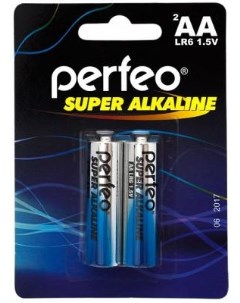 Батарейки LR6 2BL Super Alkaline AA 2 шт Perfeo