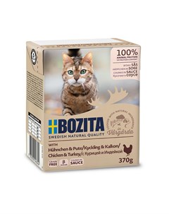 Влажный корм для кошек с курицей в соусе 370 г Bozita