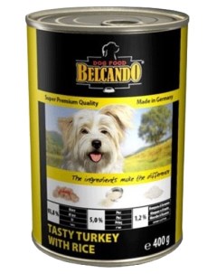 Super Premium консервы для собак с индейкой и рисом 400 г Belcando