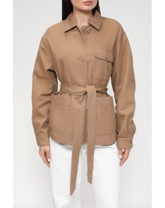 Джинсовая куртка с поясом Piombo