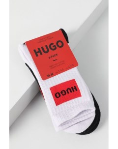 Набор из двух пар классических носков с принтом Hugo