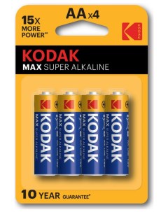 Батарейка MAX LR6 BL4 KAA 4 4шт Kodak