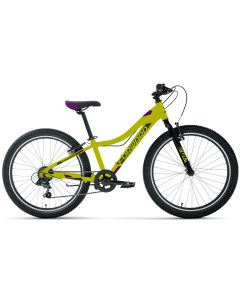 Велосипед TWISTER 24 1 0 24 7 ск рост 12 2023 зеленый фиолетовый RB3F47151XGNXVT Forward