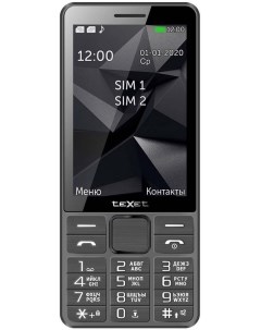 Мобильный телефон TM D324 серый Texet