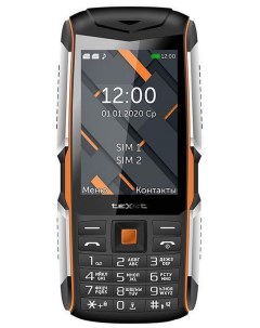 Мобильный телефон TM D426 черный оранжевый Texet