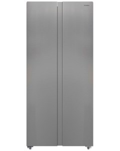 Холодильник Side by Side CS5083FIX нержавеющая сталь Hyundai