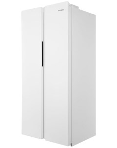 Холодильник Side by Side CS5083FWT белый Hyundai