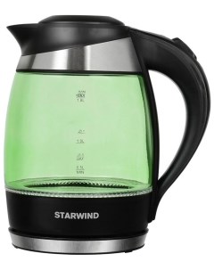 Чайник электрический SKG2213 1 8 л зеленый черный Starwind
