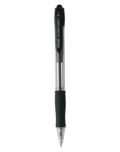 Ручка шариковая Super Grip 0 7 мм черная Pilot