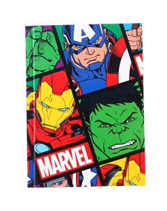 Блокнот а6 64 листа в твердой обложке мстители Marvel