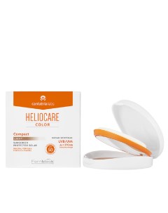 Минеральная крем пудра для сухой и нормальной кожи Color Compact SPF 50 Sunscreen Light Heliocare Cantabria labs (ранее ifc) (испания)
