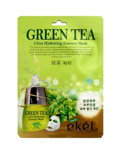 Тканевая маска с экстрактом зеленого чая Ekel (корея)