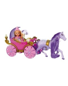 Кукла Еви в карете лошадь Simba