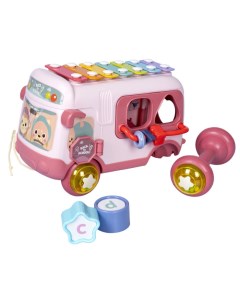 Сортер Развивающая игрушка Baby You Автобус с погремушками и ксилофоном Bondibon