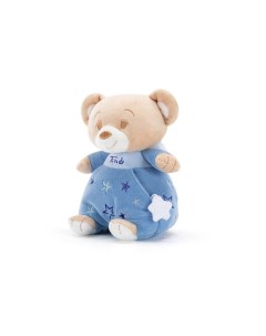 Мягкая игрушка Мишка в голубом для малышей 12x18x11 см Trudi